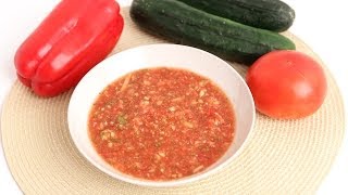 Homemade Gazpacho Recipe  Laura Vitale  Laura in the Kitchen Episode 777 [upl. by Kimberlyn]