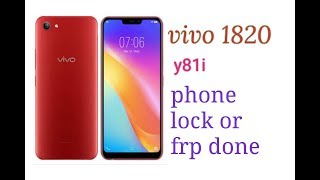 vivo 1812 phone lock  vivo y81i frp unlock miracle box [upl. by Liahus]