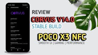 Review CorvusOS v14 Stabil di POCO X3 NFC  Rom Gaming [upl. by Alfons665]