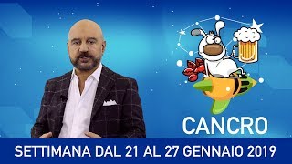 CANCRO l’oroscopo di Capitani  Settimana 21  27 Gennaio [upl. by Schwinn905]