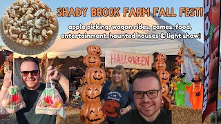 FALL FEST at Shady Brook Farm Haunted Barn amp Aliens flashing lights warning [upl. by Faustina]