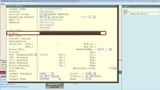 how to create ledger in Marg Erp 9 [upl. by Eidroj]