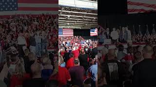 National Anthem Trump Rally Warren MI [upl. by Yalahs1]