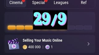 Selling Your Music Online  29 September Tap Swap Watch Daily Video Code  Tapswap New Code Today [upl. by Nehtiek690]