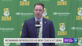 Siena College Introduces Gerry McNamara As Next Head Coach [upl. by Nnazil785]