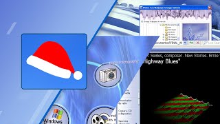 Probando Windows XP Winter Fun Pack especial de navidad [upl. by Chaworth73]