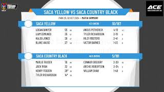 SACA Yellow v SACA Country Black [upl. by Lonee563]