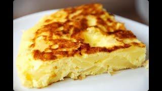 tortilla de papas sin freir clásica al horno y a la sartén [upl. by Constantina946]