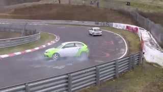 Touristenfahrten 22032015 CRASH amp Action Nürburgring Nordschleife [upl. by Aisirtap]