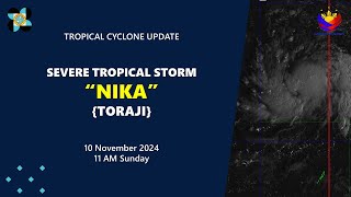 Press Briefing Severe Tropical Storm NikaPH Toraji at 11 AM  November 10 2024  Sunday [upl. by Adnohsat]