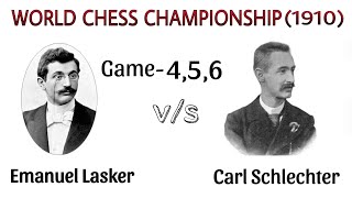 Lasker vs schlechter world chess championship 1910  chess world cup  best chess games chess [upl. by Ellainad58]