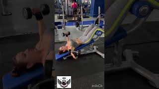 Aperturas con mancuernas en banco declinado Gran ejercicio para el pectoralpectoralgymdeportes [upl. by Oilla320]