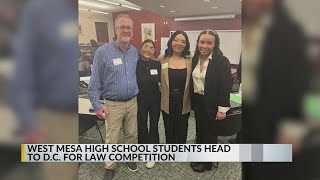 West Mesa High School students to compete in law competition in Washington DC [upl. by Ancell220]