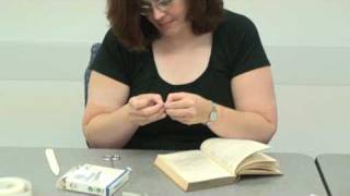 Mending a Book with Book Repair Tape [upl. by Otrepur]