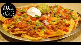 Baked Veggie Nachos Recipe [upl. by Tierza]