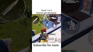 1v4 Fastest BGMI MONTADE bgmi battlegroundmobilegame gaming battlegroundmobileindiagame pubgmob [upl. by Hanafee716]