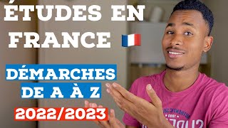 Etudes en France procédure 20222023 les démarches de A à Z sur Campus France 🇫🇷 [upl. by Hallam]