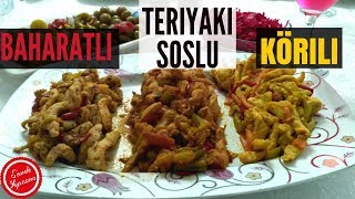 Körili Teryaki Soslu Baharatlı 3 Farklı Tavuk Tarifi tavuk tarif [upl. by Oria]