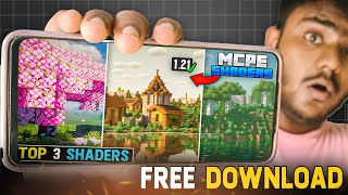 Top 3 NEW Best Shaders For Minecraft PE 121  Render Dragon Shaders For Mcpe [upl. by Groeg]