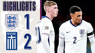 England 12 Greece  Three Lions Defeated At Wembley  UEFA Nations League Highlights [upl. by Aimo203]