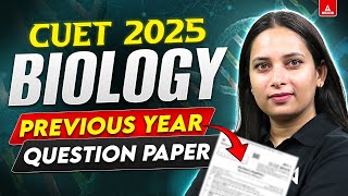 CUET Biology Previous Year Questions 2025  CUET Biology PYQs [upl. by Ardnu737]