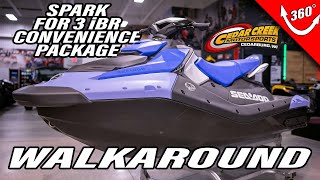 2024 SeaDoo Spark® 3UP 90 hp iBR Convenience Package Walkaround [upl. by Anibas]