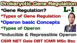 Prokaryotic Gene RegulationL1 Basic Concept of Gene Regulationcsirnet prokaryotic regulation [upl. by Nolrac993]