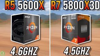 Ryzen 5 5600X vs Ryzen 7 5800X3D  With RTX 3070 [upl. by Karilynn]