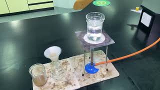 Separating pure sodium chloride from rock salt [upl. by Grayson]