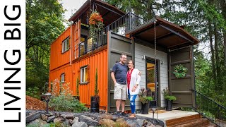 Couple Build Amazing Shipping Container Home For DebtFree Living [upl. by Michella]