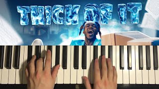 How To Play  KSI Thick Of It Piano Tutorial Lesson [upl. by Denna]