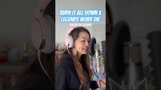 Burn It All Down x Legends Never Die Mashup  League of Legends  Cover by Kathy Wen Pt 2 [upl. by Thomajan]