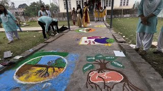 Rangoli competition Kaliabor College of Education 2024 [upl. by Rad]