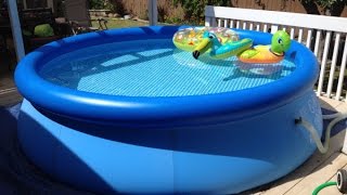 Intex Easy Set Pool Review  Inflatable Pool [upl. by Eydie]