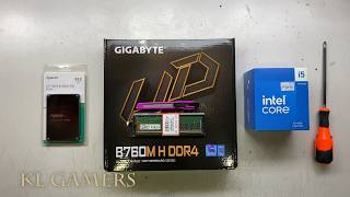 intel Core i5 14400 GIGABYTE B760M H DDR4 Apacer SATA III SSD Simple Office PC Build [upl. by Ardme661]