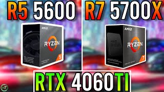 RTX 4060 Ti  Ryzen 5 5600 vs Ryzen 7 5700X [upl. by Aliahkim]