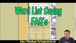 How to use our Word List Saving feature [upl. by Nirrat]