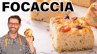 Easy Focaccia Recipe [upl. by Olympe]