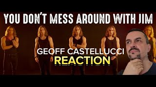 YOU DONT MESS AROUND WITH JIM Low Bass Singer Cover Geoff Castellucci reaction [upl. by Aleacin]