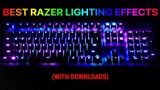 Best Razer Keyboard Lighting EffectsProfiles With Downloads [upl. by Netfa]