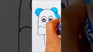 Cute ice cream drawing easy and simple drawing for kids and toddlers shorts ytshorts satisfying [upl. by Needan]