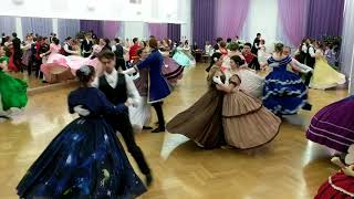 Bohemian National Polka at a ball in Tomsk Siberia Russia [upl. by Hanauq]