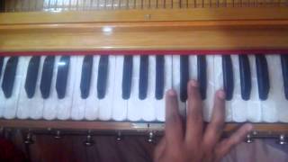 how to play quotEK PYAR KA NAGMA HAIquot hindi song on harmonium [upl. by Kcirdot]