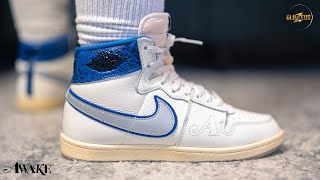 AWAKE NY x JORDAN AIR SHIP quotGAME ROYALquot  REVIEW SIZING amp ONFOOT [upl. by Neimad]