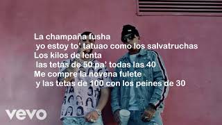 Anuel AA  Yeezy feat Ñengo Flow Letra [upl. by Eachern105]