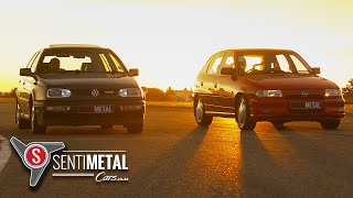 Volkswagen Golf VR6 vs Opel Kadett 200t S  Retro Review amp Comparison [upl. by Theis]