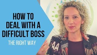 How To Deal With A Difficult Boss  Tips for Handling a Challenging Boss [upl. by Aira473]