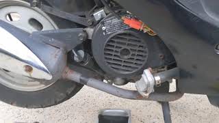 50cc Scooter Oil Change  Quick How to [upl. by Nolyad]