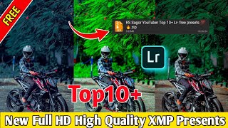 🔥 TOP 10 New Full HD High Quality  XMP Lightroom Premium Presets  free Download 💥 [upl. by Ahsela]