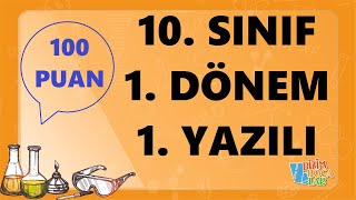 10 sınıf  Kimya  1 Dönem  1 yazılı [upl. by Deborah]